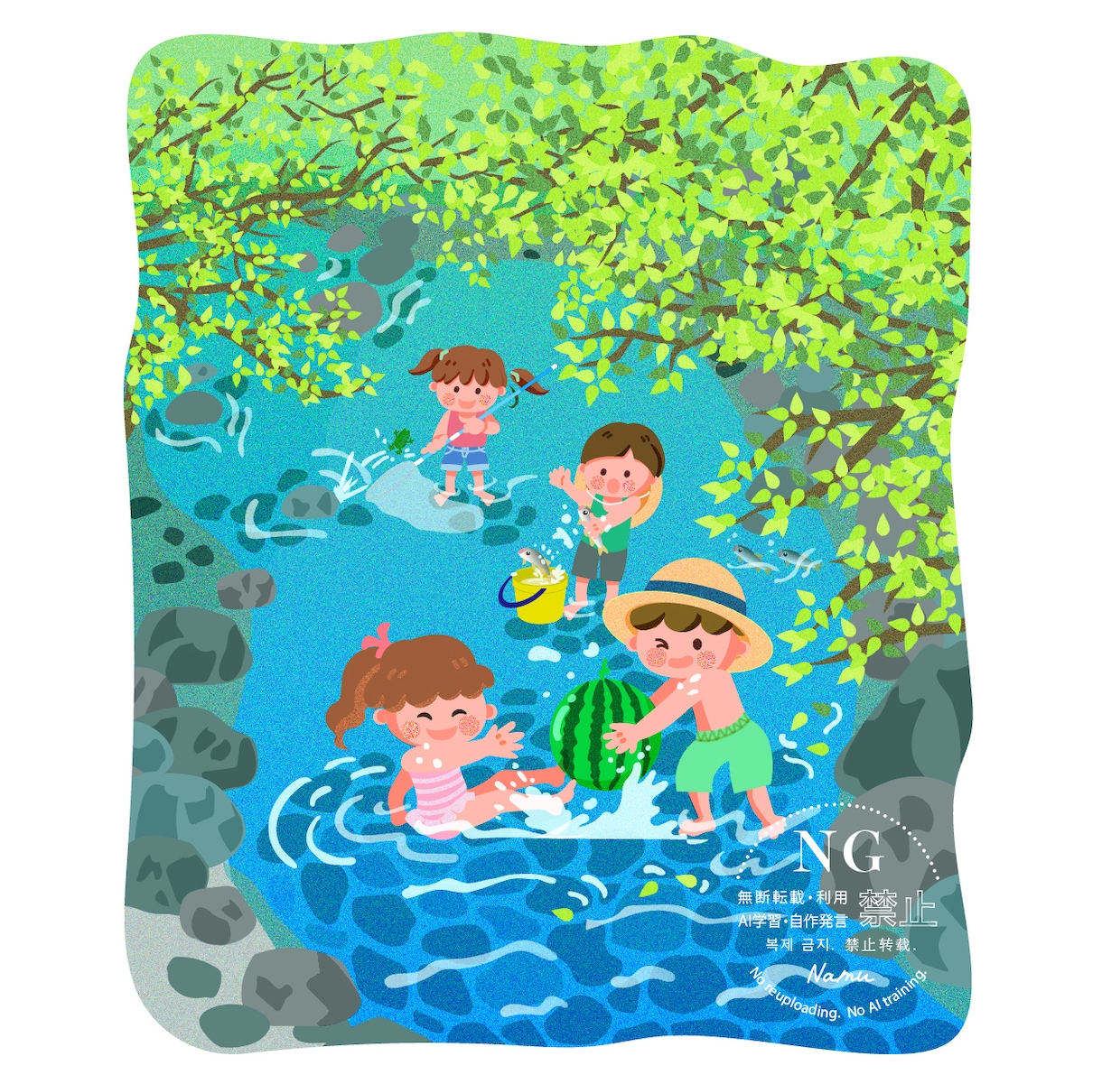 商用OK！可愛いほんわか絵本風イラストお描きします パンフレットやチラシ、書籍やホームページの挿絵、アイコンにも イメージ3