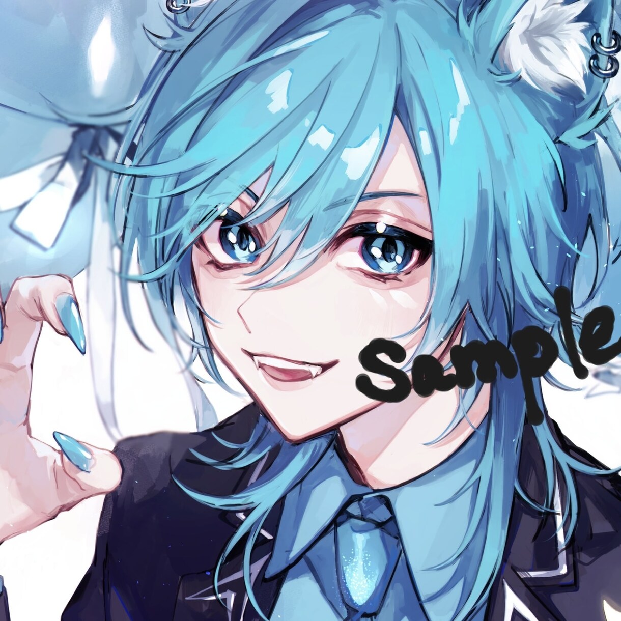 あなただけの透明感抜群なアイコンを描きます TwitterやYouTubeで使える魅力的なアイコン イメージ6
