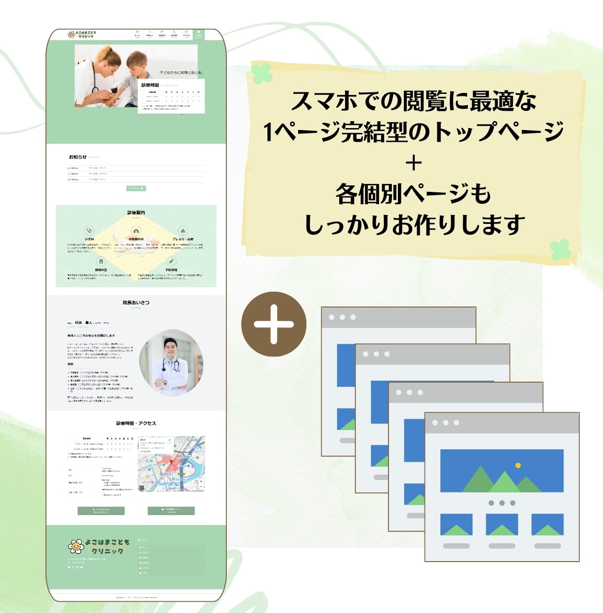 丸投げOK!低価格でハイクオリティなHP作成します ※毎月3件限定特価・ボリュームのあるトップページ+4ページ！ イメージ2