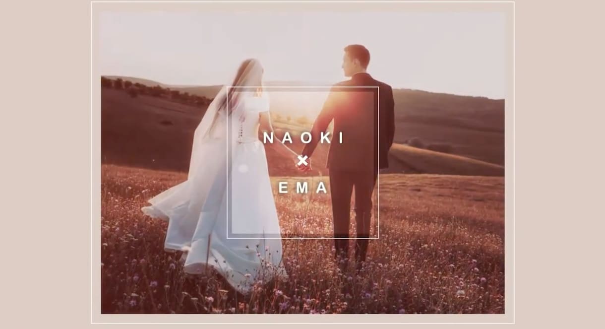結婚式を彩るオシャレなウェディングムービー作ります 流行りのアースカラーでおしゃれな結婚式にピッタリ！ イメージ2