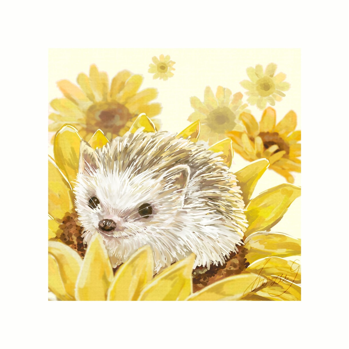 お好みのテイストでペットの似顔絵を描きます 水彩画風またはザカザカとした油彩画風のどちらかで絵を描きます イメージ1