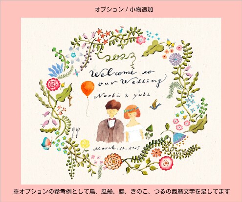 思わず目を惹く魅力的なウェルカムボードを描きます 絵本のような雰囲気でクオリティ高く仕上げます！ イメージ8