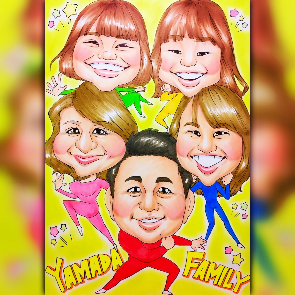 大切な思い出や記念日を似顔絵にします ♪プレゼントに芸人の描いた似顔絵はいかがでしょう♪ イメージ3