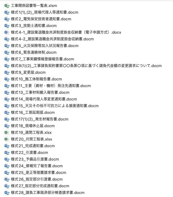 建設工事、現場書類の作成補助を致します A4サイズ1枚から補助させて頂きます。 イメージ2