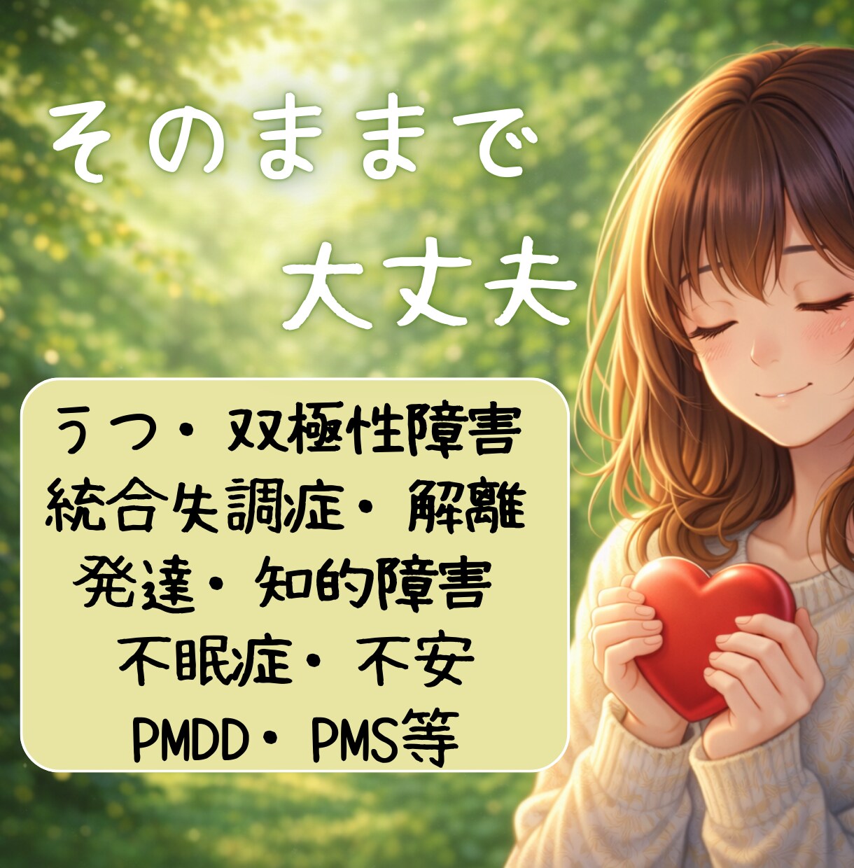 誰も分かってくれない！見えない辛さをお聞きします 今の気持ちが落ち着くまで寄り添い続けます。精神疾患等もOK イメージ1