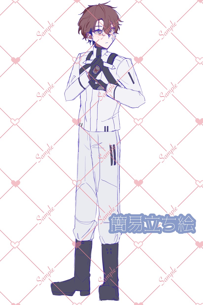 イラスト、夢絵、全身絵 描きます 簡易、通常のパターンで描き分けをお選びいただけます。 イメージ6