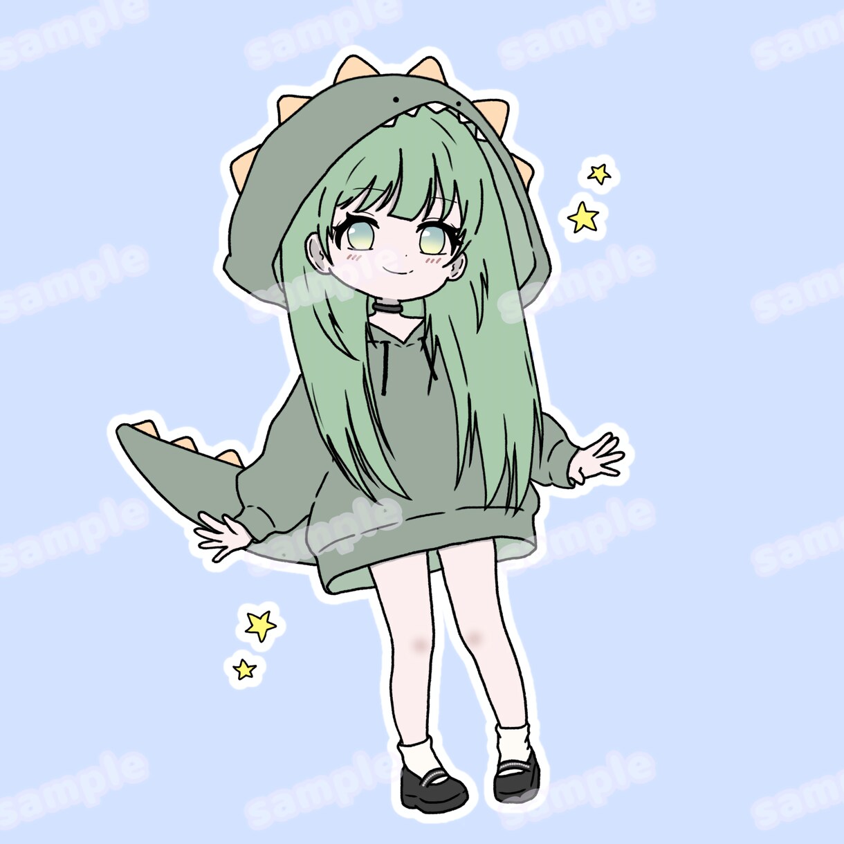 ミニキャラ描きます SNSや配信用アカウントのアイコンでの使用可能。 イメージ2