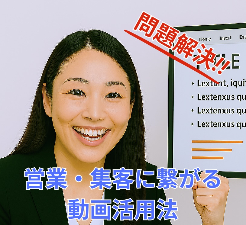 営業・集客に繋がる動画の活用法についてお教えします 動画導入方法やYouTubeチャンネルのお悩み事解決します！ イメージ1
