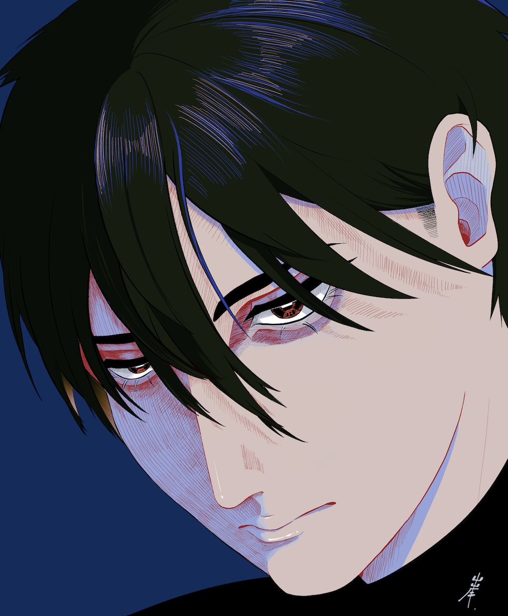 シンプルでかっこいい・おしゃれなイラストを描きます 一枚絵から動画のサムネイルや差分まで。 イメージ1