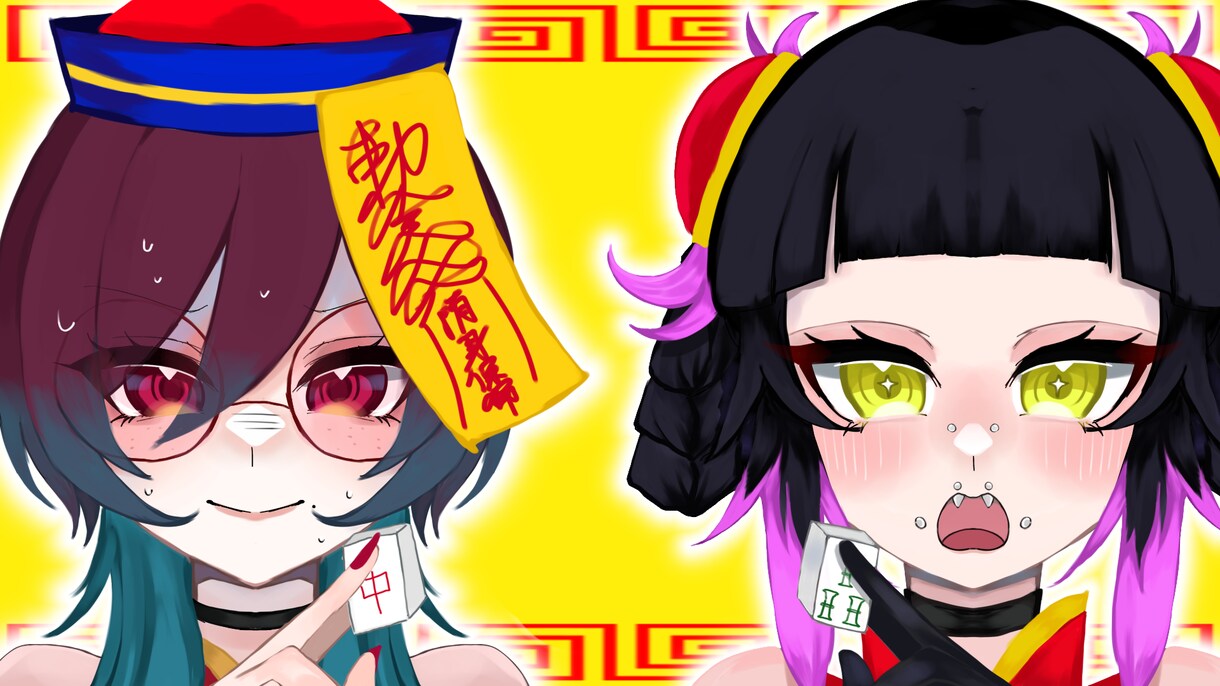 歌ってみた動画・一枚絵も！サムネ等イラスト描きます VTuberも必見！MV用・サムネイル・一枚絵・ミニキャラ イメージ5