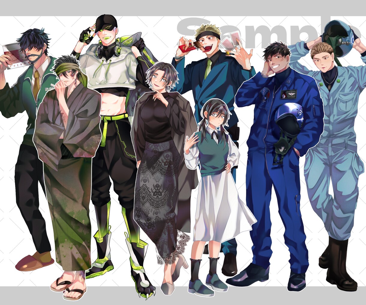 TRPGなどで使用できる立ち絵イラスト制作します TRPG、映像制作、配信等でご利用いただけます！ イメージ7