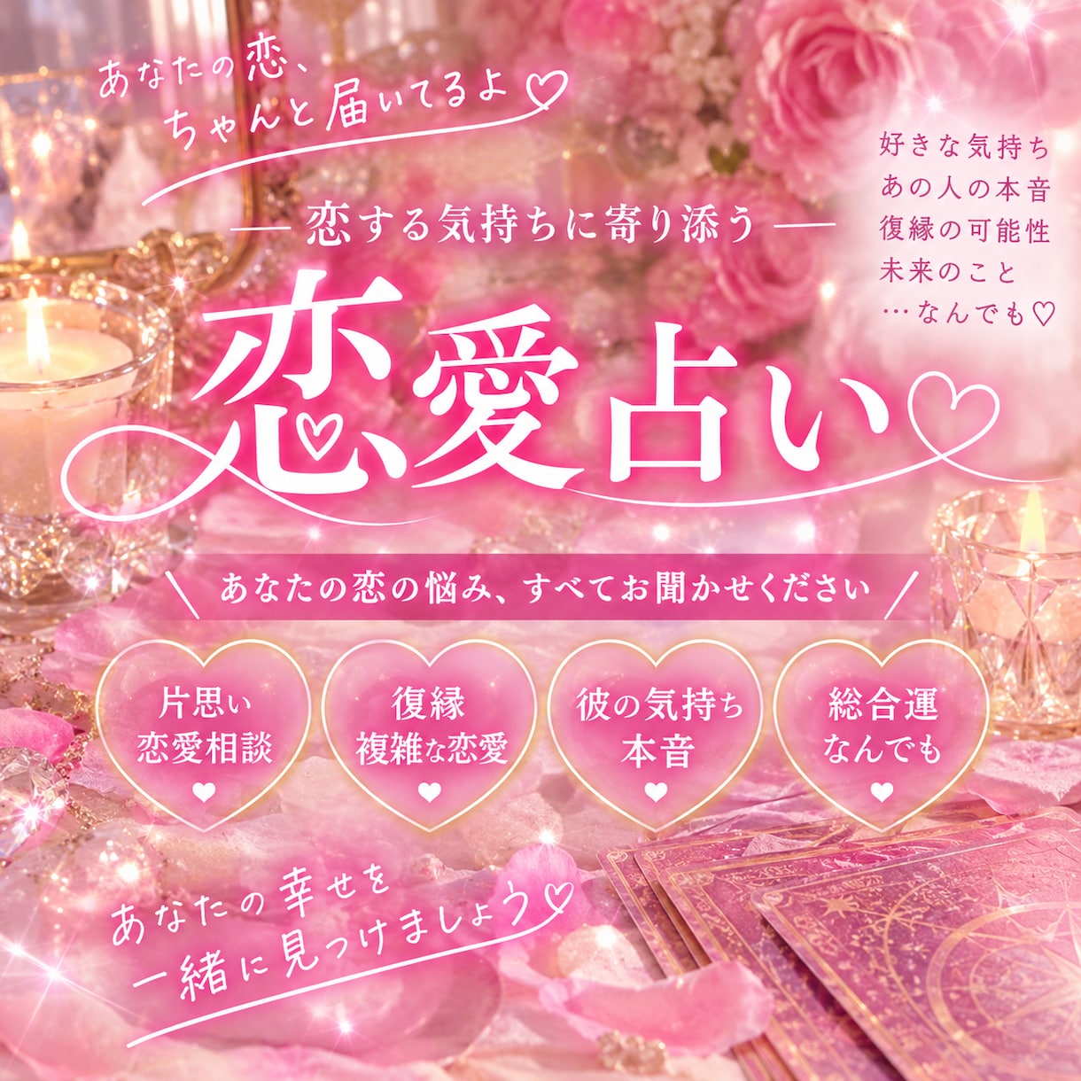 あの人の本音、恋の行方を占います 綺麗事だけじゃ解決できない事もある。あなたの気持ちを大切に。 イメージ1