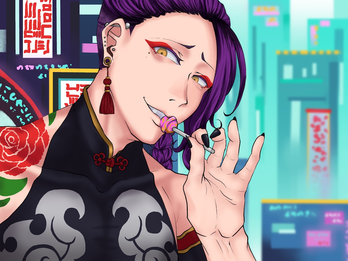 キュート～かっこいいまで！イラスト描きます SNSなどでも使えるアイコンや、待受などなどを描きます！ イメージ2