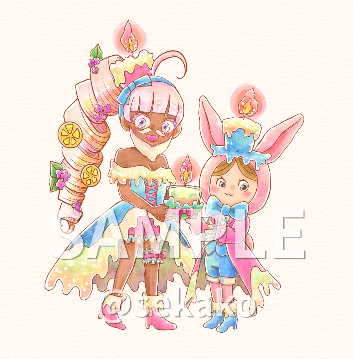 オリキャラ・アイコン等のイラスト描きます 観賞用・スマホ壁紙・挿絵など、ご要望に合わせて制作します！ イメージ5