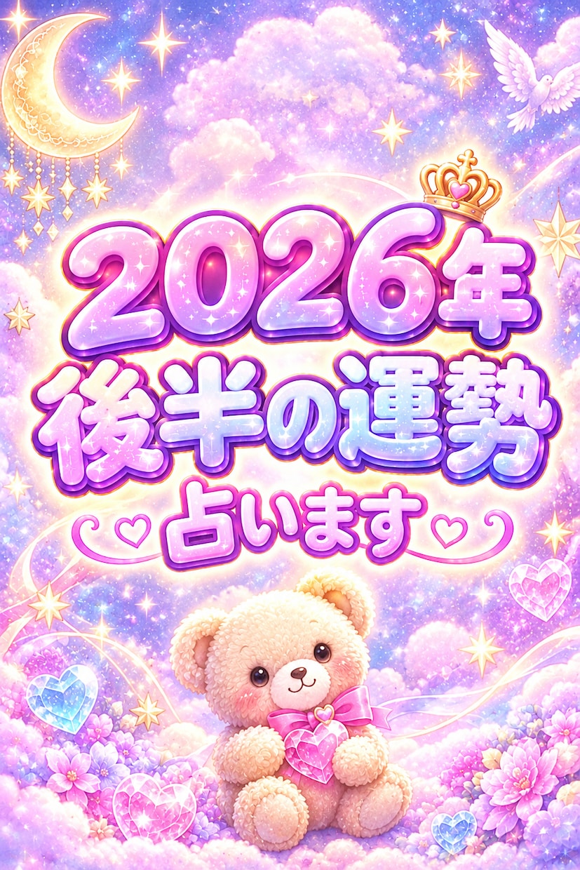 2026年後半の運勢♡恋愛・仕事・金運を占います 残り半年の運勢と未来への道しるべをお伝えします♡ イメージ1