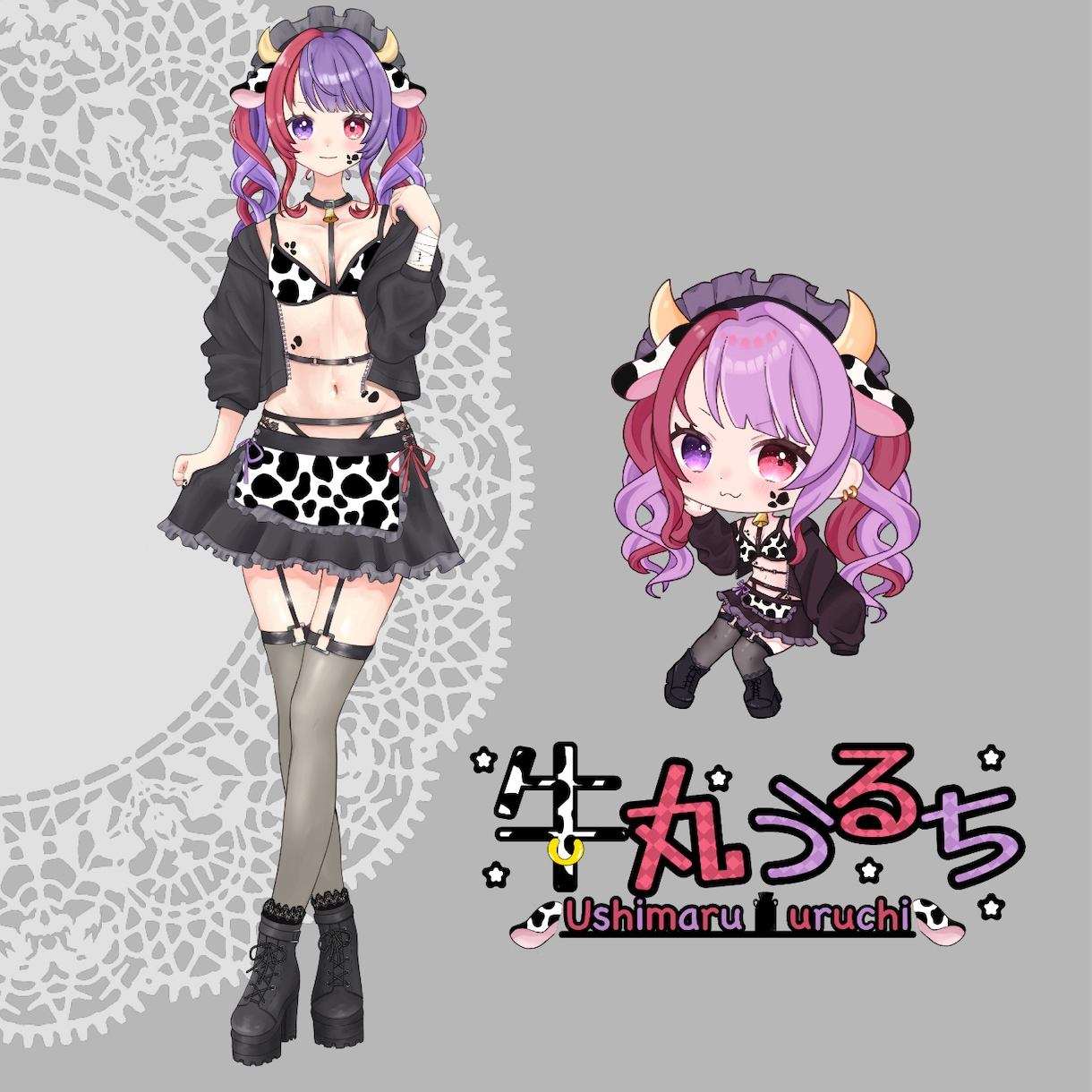 可愛いキャラクターデザイン&立ち絵をお描きます 商用OK◎Vtuber、イリアム、ゲームの配信等に♡ イメージ3