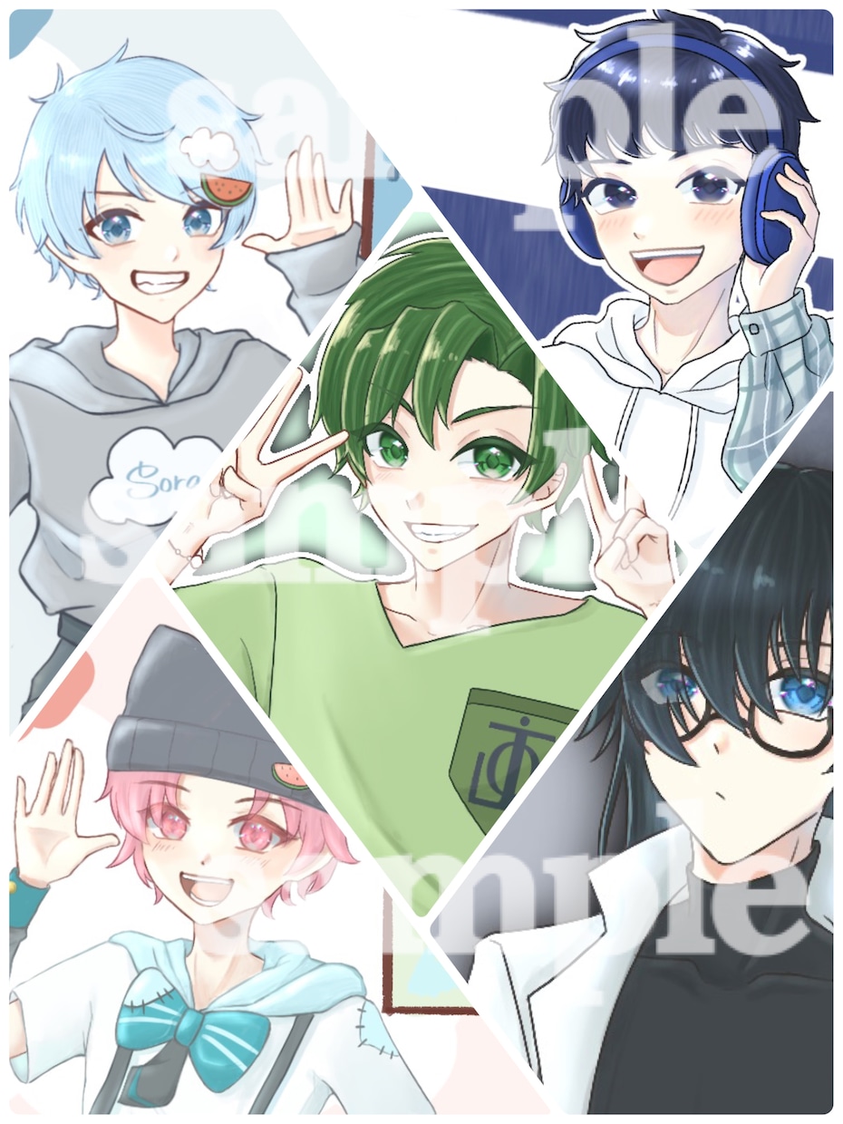 キャラクターイラスト作成します アイコンから立ち絵まで、安価なサービスをご提供します！ イメージ2