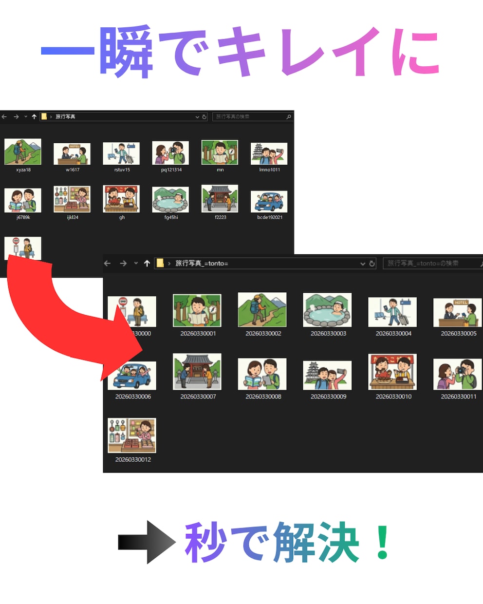 面倒なPC作業を自動化します 初心者でも簡単に！ボタン1つで作業が終わる仕組み作ります。 イメージ3