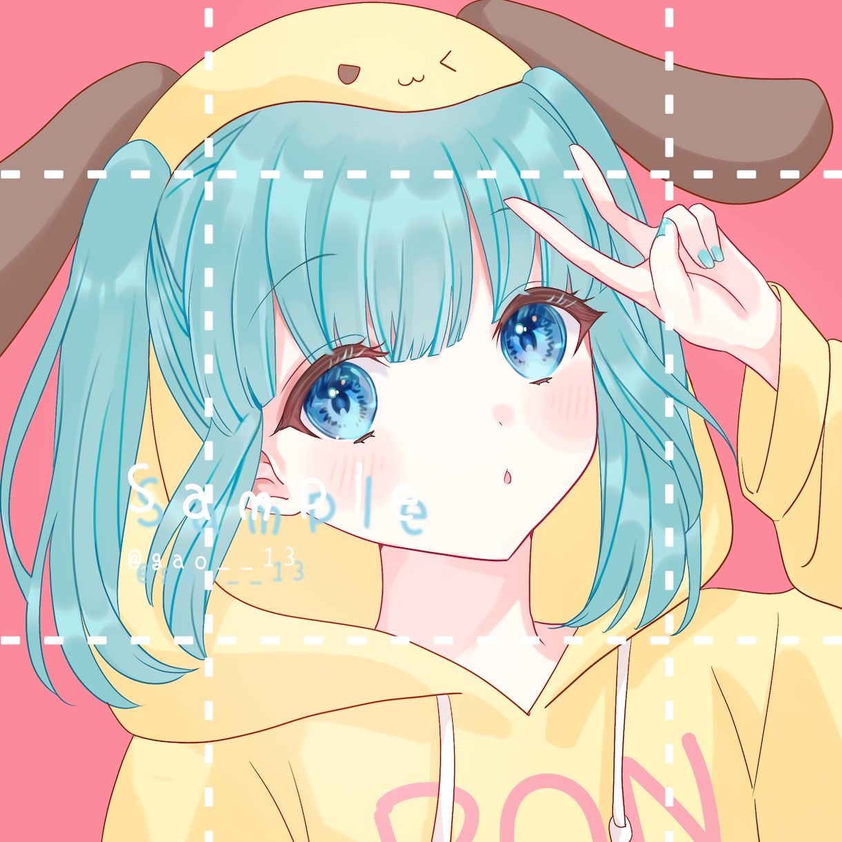 目がキラキラした女の子のイラストを描きます サムネイルやアイコンにお使いください イメージ4