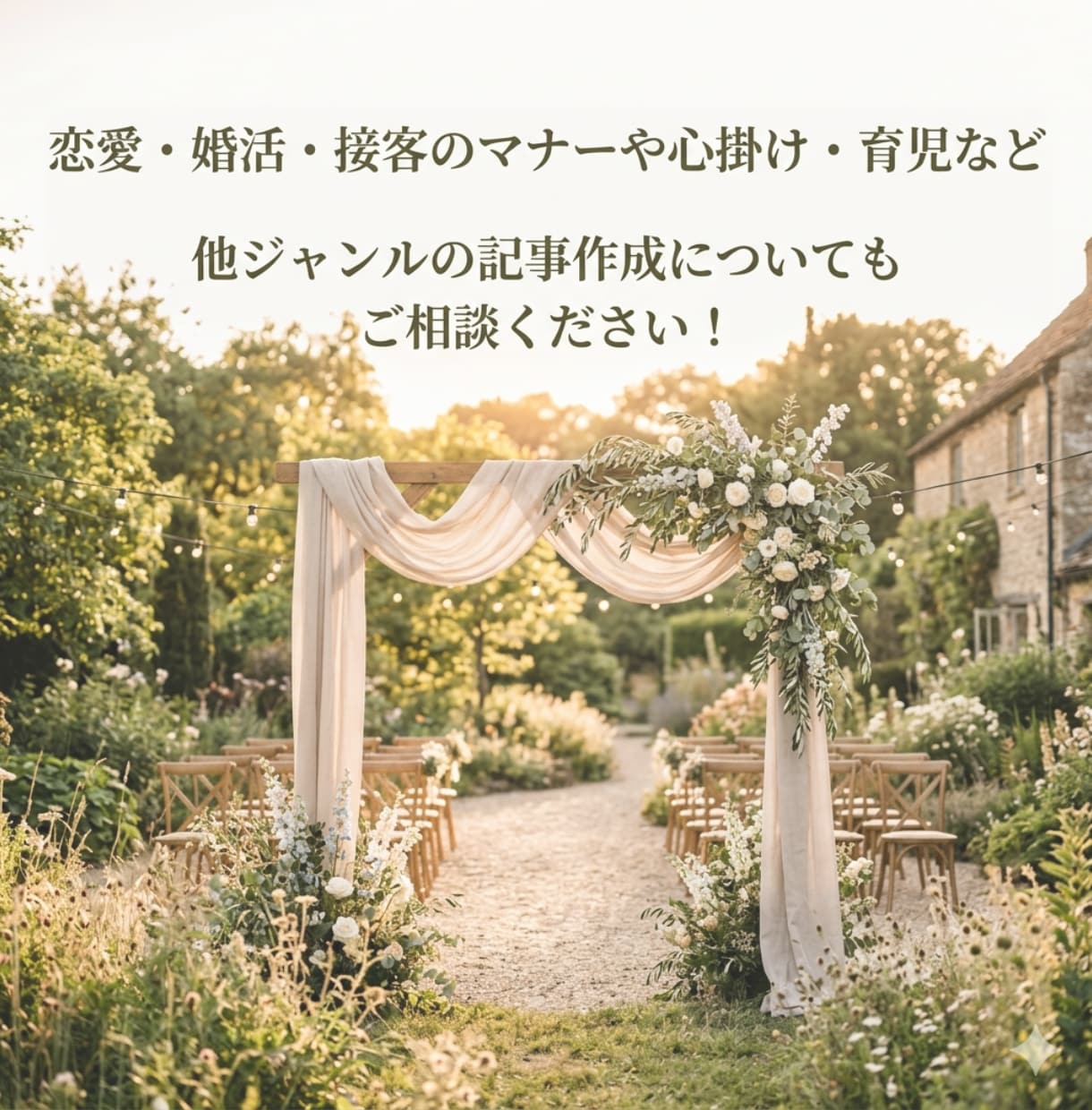 結婚ジャンルに特化したコラム・ブログ書きます 構成からSEO対策まで！プランナー歴13年の知識で丁寧に執筆 イメージ9