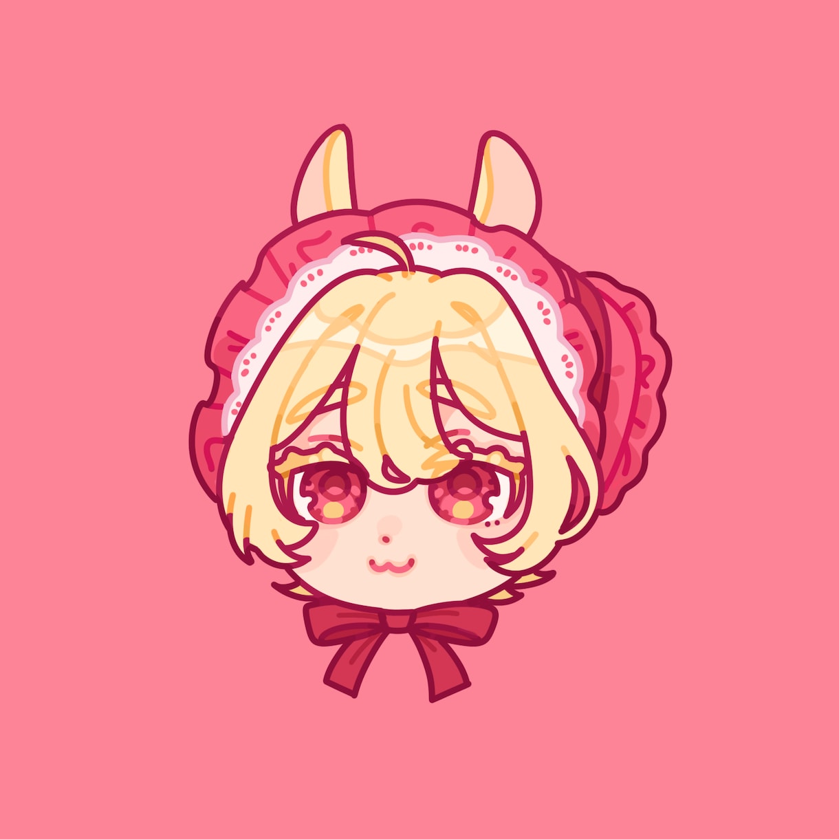 ポップでかわいいお顔アイコン描きます 表情差分３種付きは＋1000円！グッズにもおすすめです イメージ1