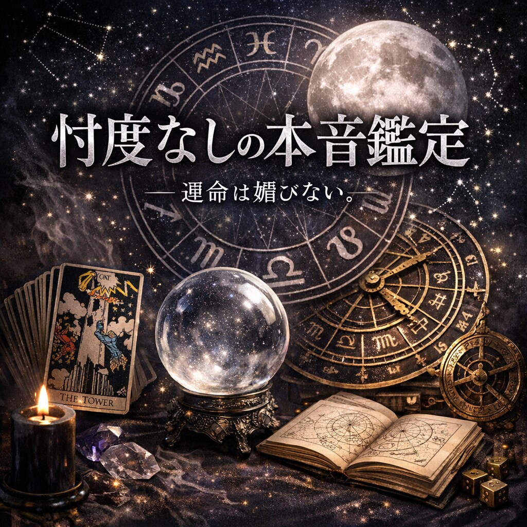 忖度無しで本音で鑑定します 運命は、媚びない。視えているものだけを伝える。 イメージ1
