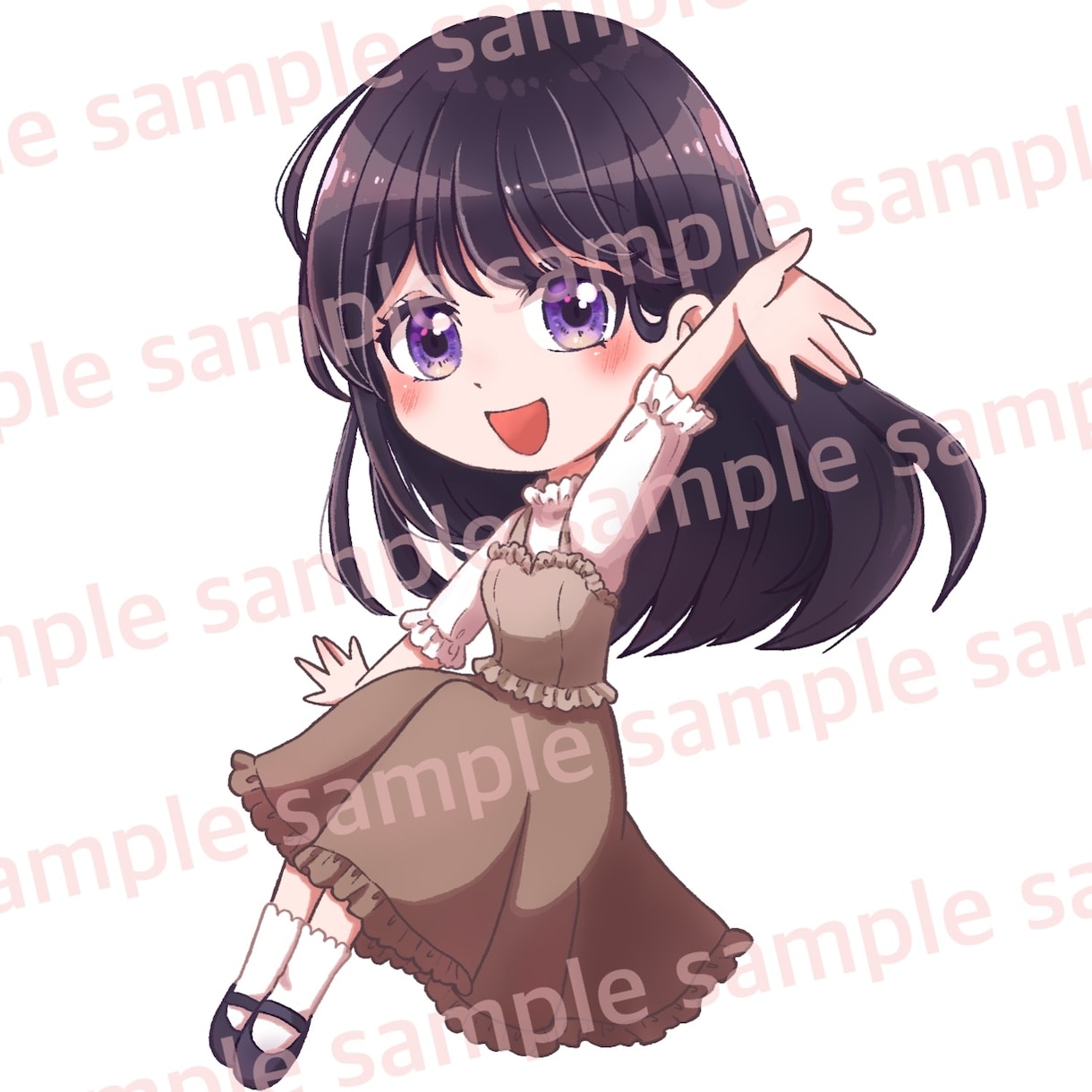 キラキラかわいいミニキャラを描きます 商用オプション有◎ミニキャラ・SDイラストをお探しの方へ♪ イメージ6