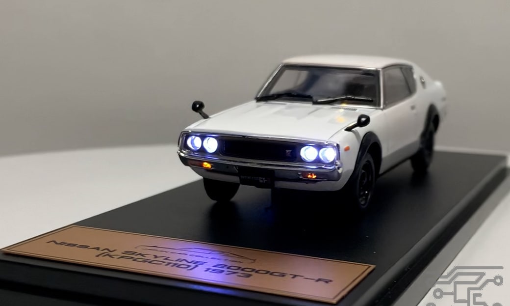 スカイライン2000GT-RにLED電飾します ウインカー点滅やリモコン操作も可能です!! イメージ1