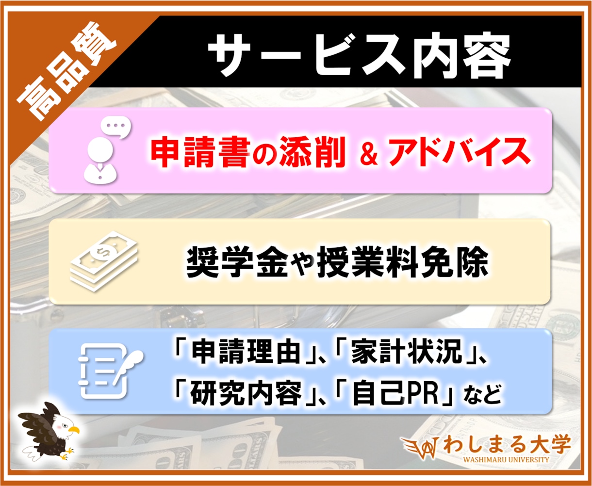奨学金に特化❗️あなたの申請書・小論文を添削します 2000万円獲得実績！魅力的な作文で他者に差をつけよう！ イメージ2