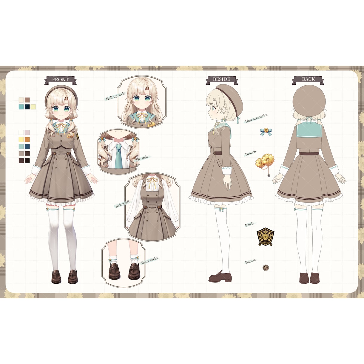 Live2D用パーツ分けイラストを作成します キャラデザや表情差分も承ります☆男性キャラもOK！ イメージ4