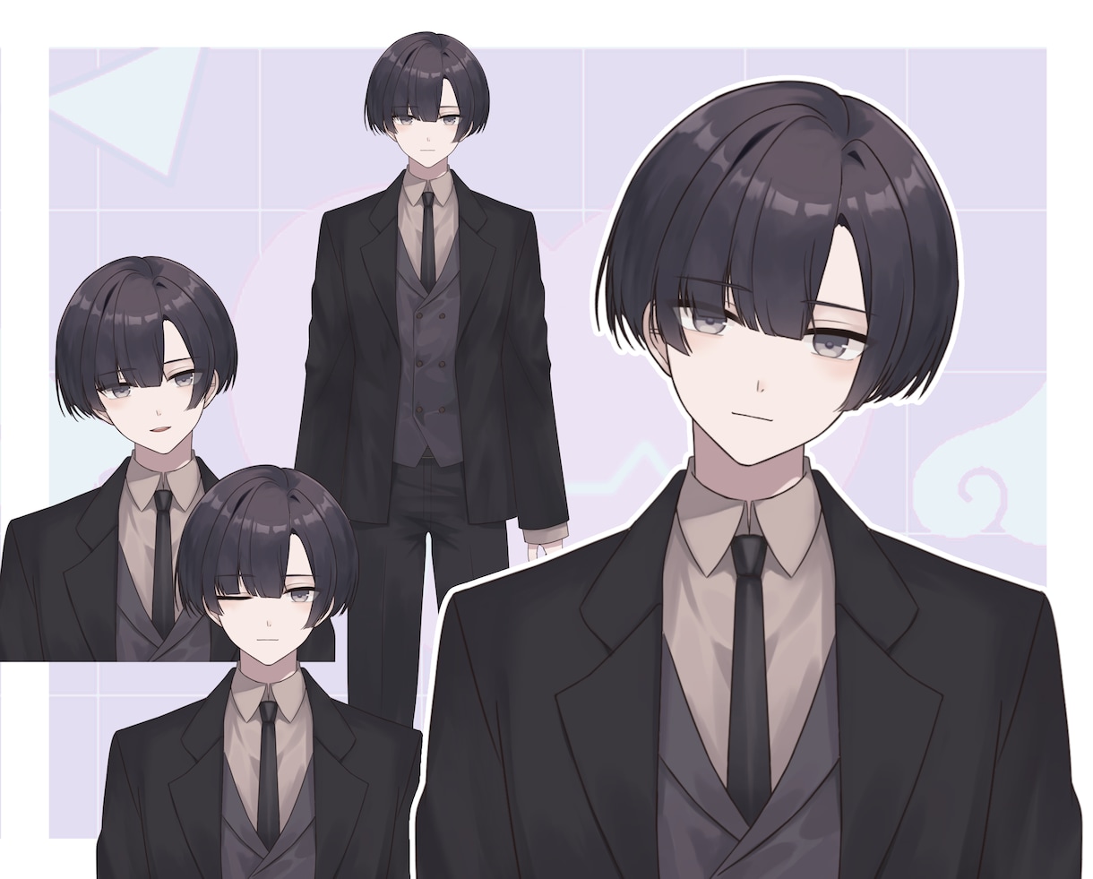 Vtuberモデルを一括で制作致します キャラクターデザインからモデリング一括で制作させて頂きます！ イメージ4