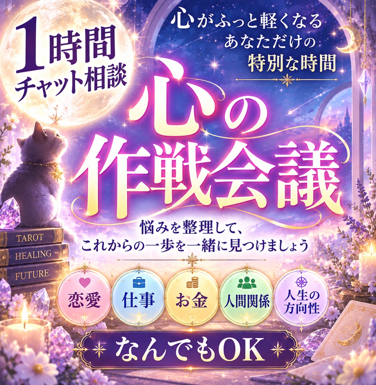 予約制！1時間チャットでじっくり霊視鑑定します ９月限定！恋愛も仕事もお金も人間関係も未来も イメージ1