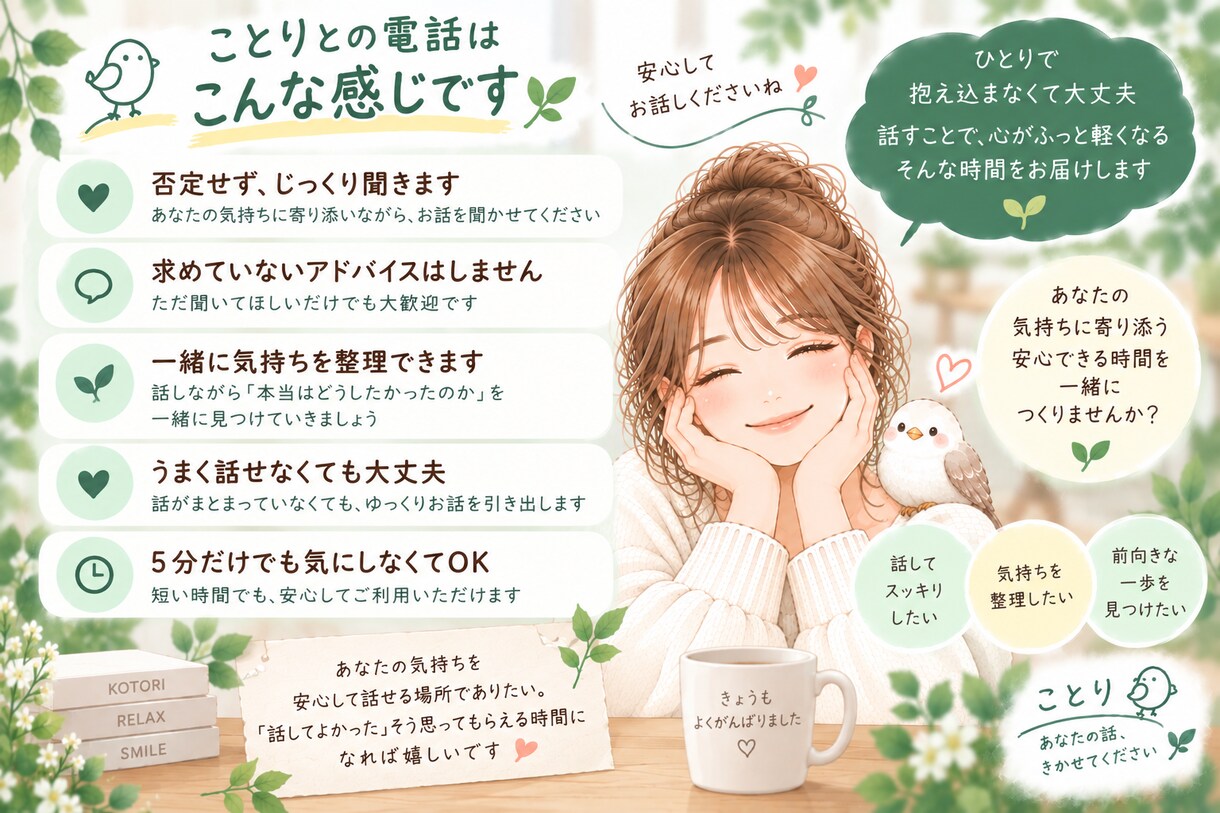 人間関係のモヤモヤ｜否定せずじっくりお話聞きます 職場・家族・ママ友・‥身近な人には言えない本音をここで イメージ3