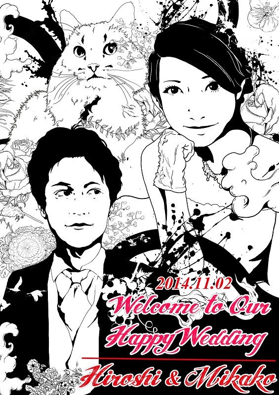 結婚される皆様のウェルカムボード作成します オリジナルウェルカムボード　可愛いく仕上げます イメージ8