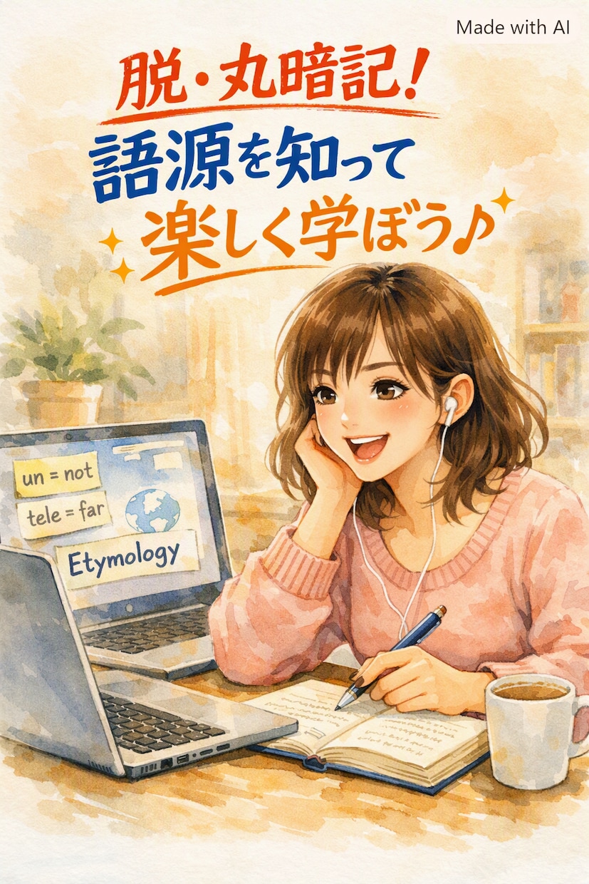 初心者向け｜英単語の丸暗記卒業！語源を教えます 語源で英語がラクになる！学び直しレッスン45分(動画2本) イメージ1