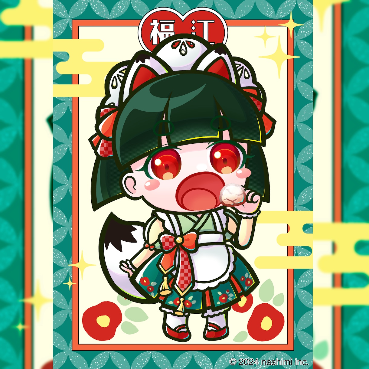 ポップで元気!!カラフルで可愛いミニキャラ描きます ステッカーやアクリルのグッズに最適。アイコン用も対応可能 イメージ9