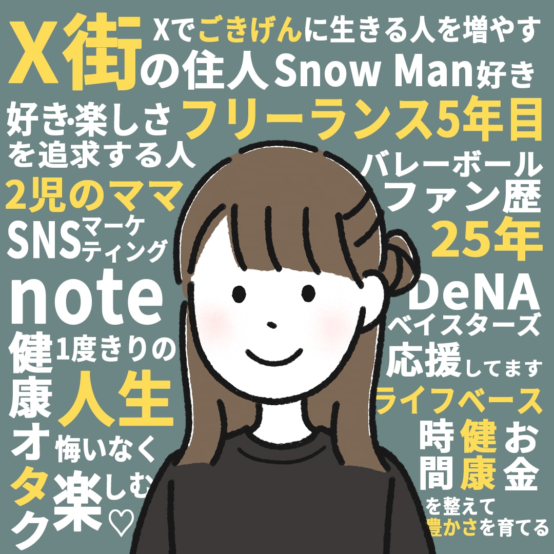 SNSで魅せる！自己紹介・広告画像を作成します あなたのイメージをまるっ反映！タイポグラフィ画像✨ イメージ3