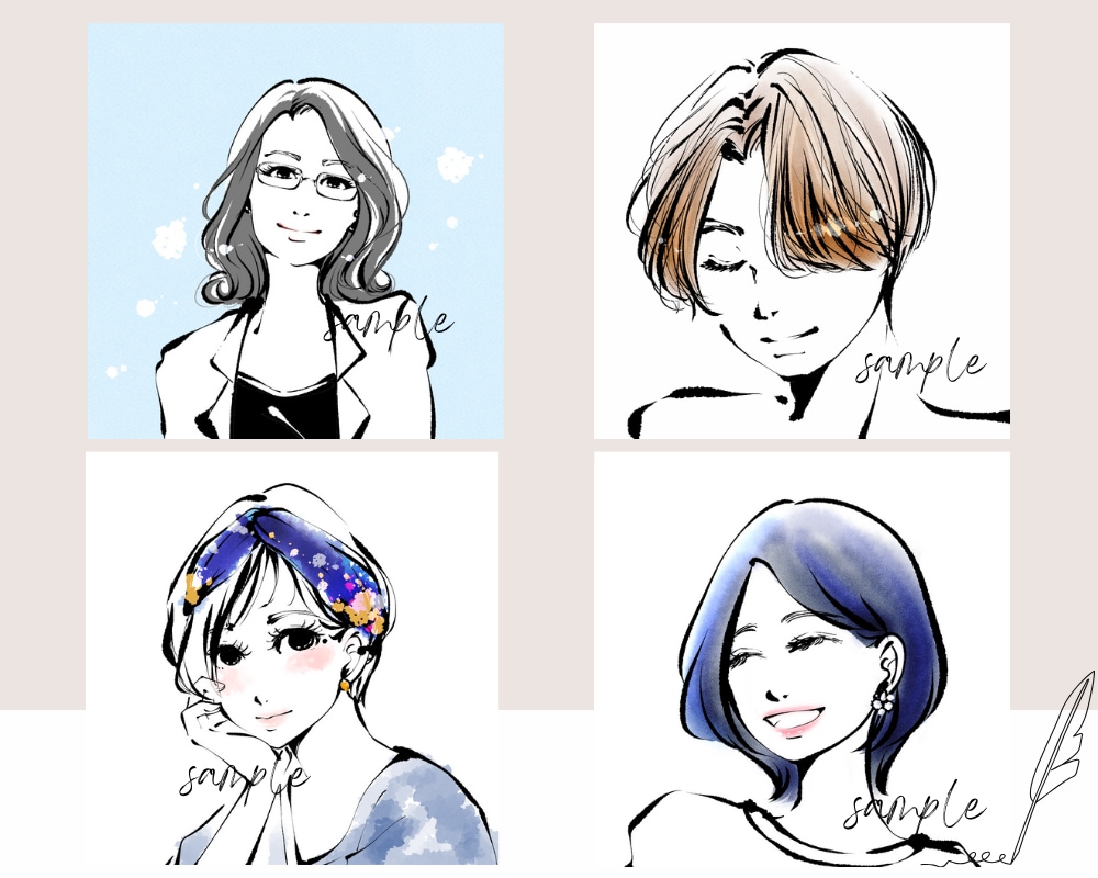 大人可愛いおしゃれな線画イラスト描きます SNS、ブログ、Web、冊子に使える、印象に残る一枚を イメージ5