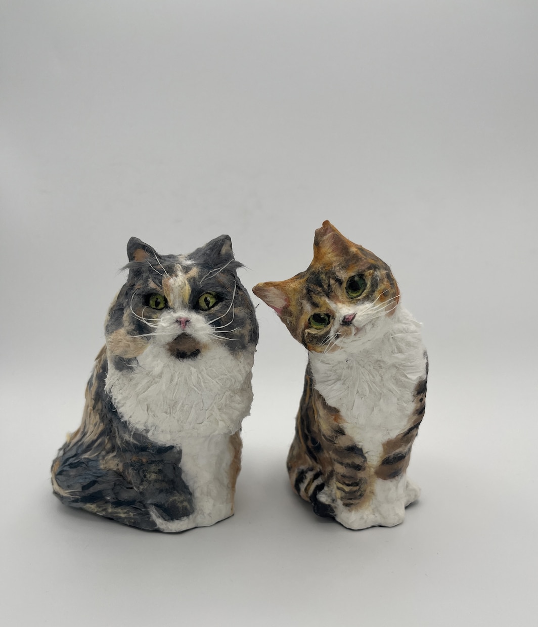 ペットの猫ちゃんのかわいい張子人形をつくります こだわりは可愛く！優しい風合いの張子です イメージ1