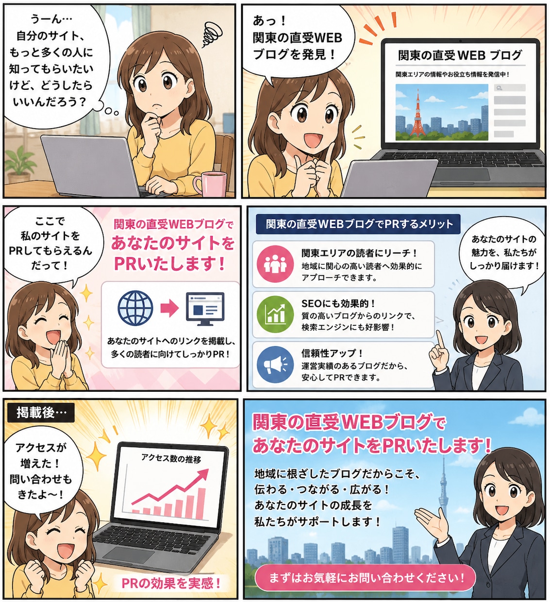 関東直受WEBサイトで広告いたします 地域サービスに特化したサイトで広告致します イメージ1