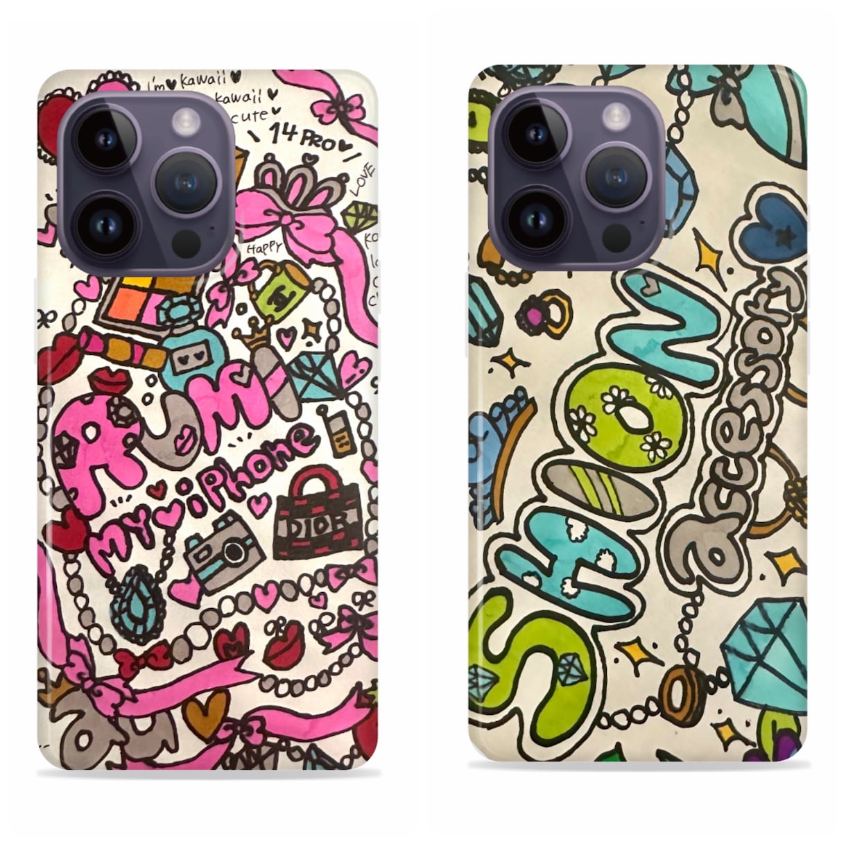 世界に1つ！手書きデザインのスマホケース作成します 手書きデザインのスマホケース、iPhoneケース イメージ1