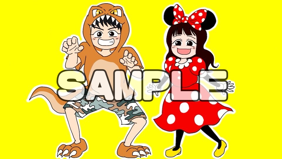 似顔絵描きます ぷにぷにミニキャラ→SNSアイコン、お誕生日、記念日などに♪ イメージ1