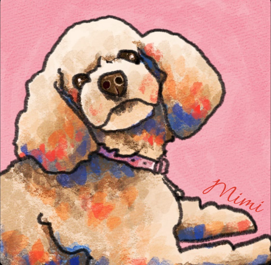 世界に1つ!ペットのオリジナルアート画を描きます 大切なペットの姿をいつでも、いつまでも!プレゼントやグッズに イメージ2