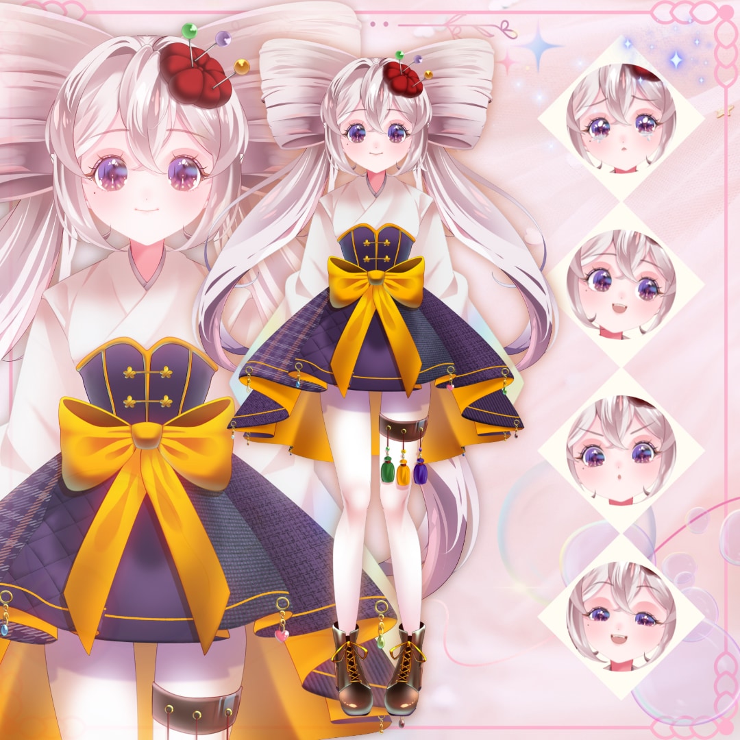 Live2Dキャラデザ〜モデリングまで制作します 高可動で破綻なし！可愛い姿でVTuberデビューしませんか？ イメージ4