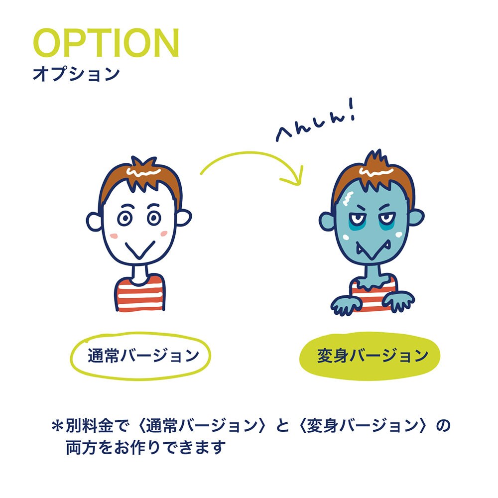 かわいい変身似顔絵描きます SNSでインパクト大！変身姿のアイコン イメージ4