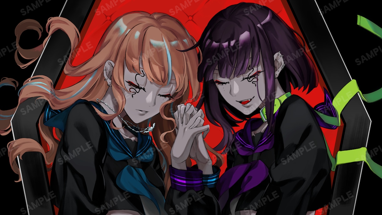 歌ってみた動画やMV用イラストを描きます 動画の顔として魅力ある絵づくりを イメージ2