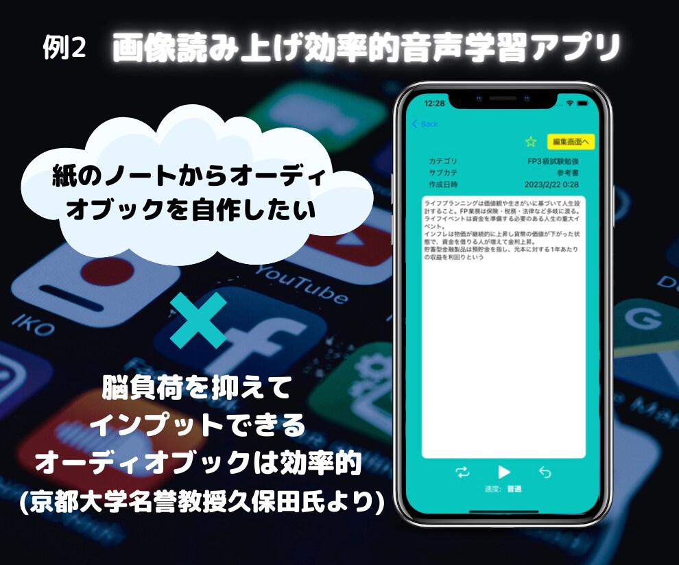 科学的根拠に基づいたiPhoneアプリを作ります どうせ作るならユーザーに喜んでもらえるアプリを作りませんか？ イメージ5