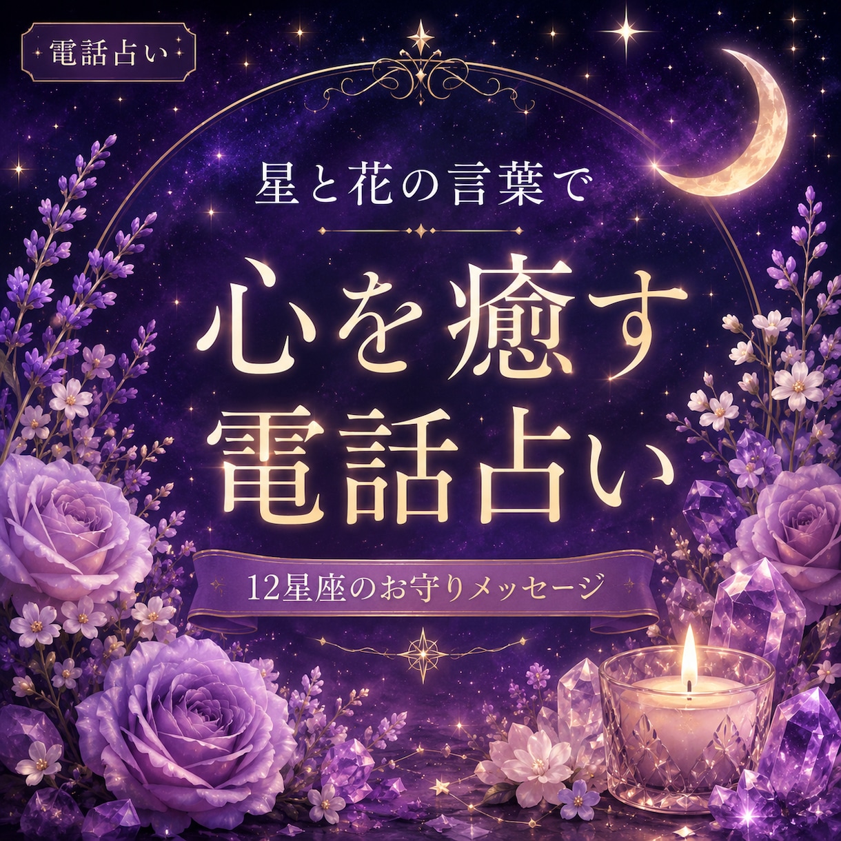 あなたへ特別な星と花の言葉を届けます 星の力と美しい花の言葉を信じて イメージ1