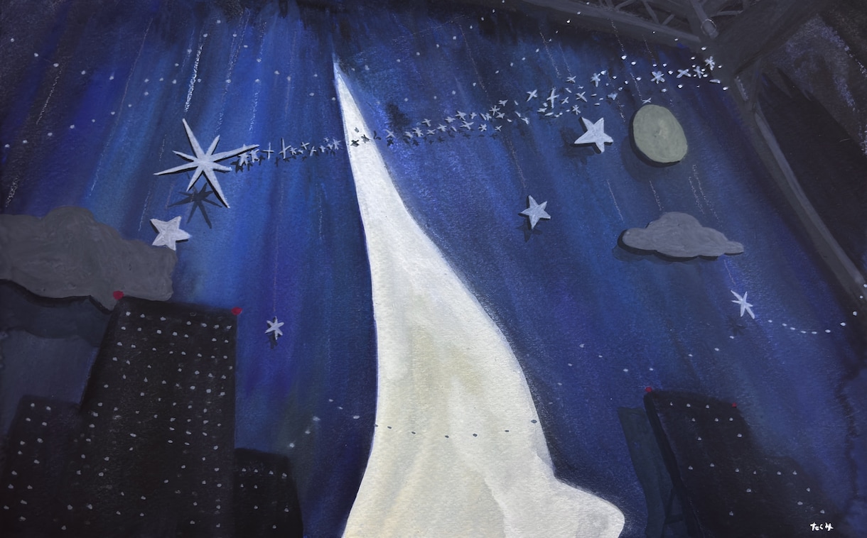 背景込みで一枚絵水彩イラスト描きます 絵本の1ページのような、空気感のある水彩イラストを制作します イメージ3