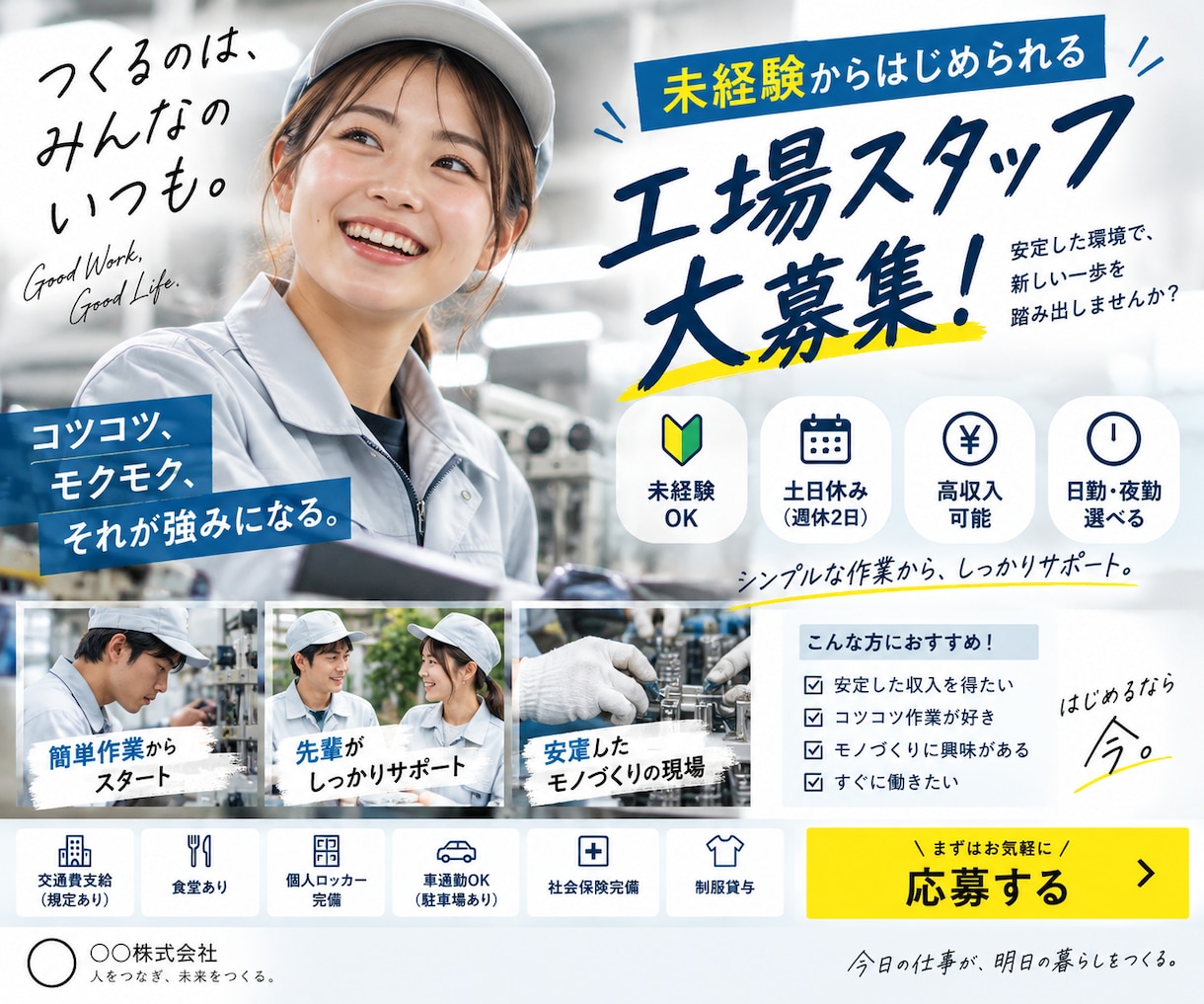 応募につながる求人原稿＋採用画像をまとめます 人材業界経験を活かし、求人の見せ方から考えます イメージ1